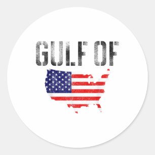 Gulf Of United States Of America Classic Round Sticker