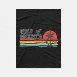 Gulf Of United States Of America Est 2025 Beach Re Fleece Blanket