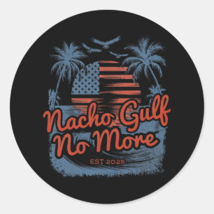 Gulf Of United States Of America Est 2025  Classic Round Sticker