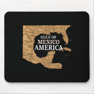 Gulf Of United States Of America Est 2025 Map Retr Mouse Pad