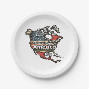 Gulf of United States of America Paper Plate