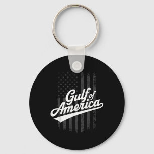 Gulf Of United States Of America Vintage Usa Flag Key Ring