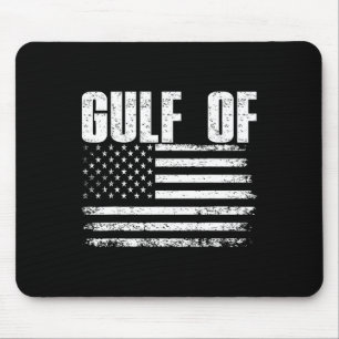 Gulf Of United States Of America Vintage Usa Flag Mouse Pad