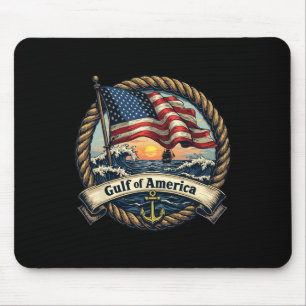 Gulf Of United States Of America Vintage Usa Nauti Mouse Pad