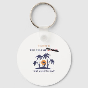 Gulf Of United States Palm Tree Key Ring