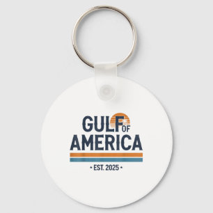 Gulf Of Us America 2025 Vintage American Flag Mexi Key Ring