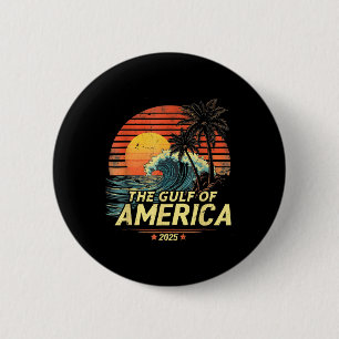 Gulf Of Us America American Flag Mexico 6 Cm Round Badge