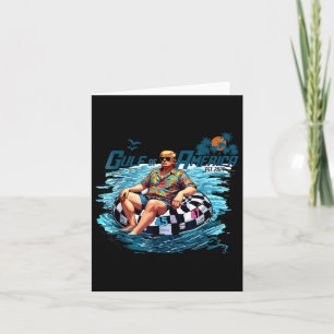 Gulf Of Us America American Flag Mexico Card