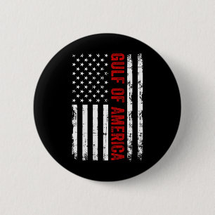 Gulf Of Us America Est 2025 American Flag Patrioti 6 Cm Round Badge