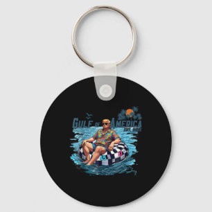Gulf Of Us America Est 2025 Funny Trump Shirt Key Ring