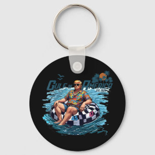 Gulf Of Us America Est 2025 Funny Trump Shirt  Key Ring