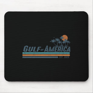 Gulf Of Us America Est 2025 Retro Vintage Beach 12 Mouse Pad