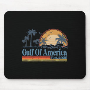 Gulf Of Us America Est 2025 Retro Vintage Beach 19 Mouse Pad
