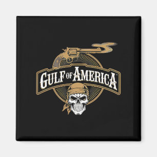 Gulf Of Us America Est 2025 Retro Vintage Beach 5 Magnet