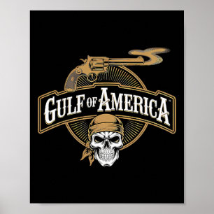 Gulf Of Us America Est 2025 Retro Vintage Beach 5  Poster