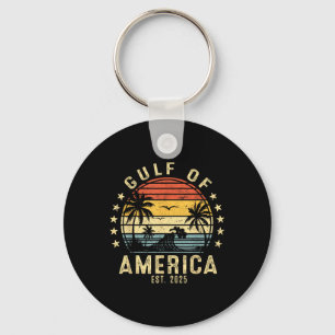 Gulf Of Us America Est 2025 Retro Vintage Gulf For Key Ring