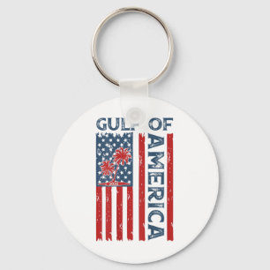 Gulf Of Us America Est 2025 Usa American Flag (on Key Ring