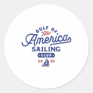 Gulf Of Us America Sailing Club  Classic Round Sticker