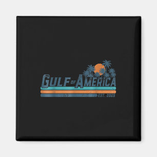 Gulf Of Usa America Est 2025 American Flag Gulf Me Magnet