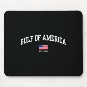 Gulf Of Usa America Est 2025 American Flag Patriot Mouse Pad