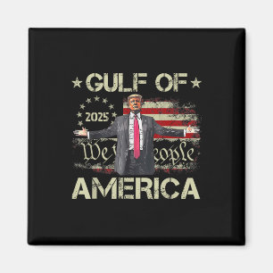 Gulf Of Usa America Est 2025 American Flag Trump Magnet