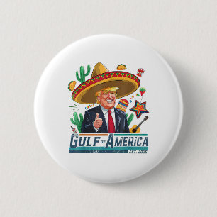 Gulf Of Usa America Est 2025 Cinco De Mayo Trump 6 Cm Round Badge