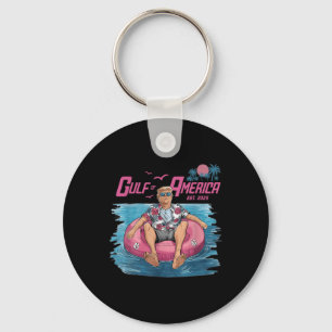 Gulf Of Usa America Est 2025 Funny Trump Patriotic Key Ring