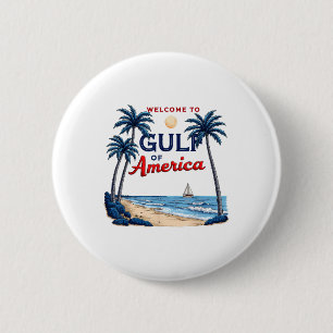 Gulf Of Usa America Est 2025 Palm Beach American F 6 Cm Round Badge