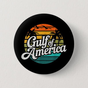 Gulf Of Usa America Est 2025 Retro American Gulf U 6 Cm Round Badge