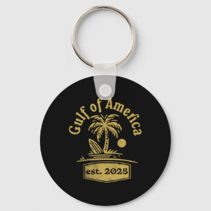 Gulf Of Usa America Est 2025 Retro Gulf Of Us Amer Key Ring