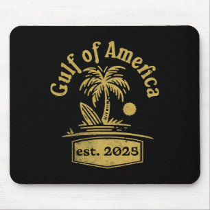 Gulf Of Usa America Est 2025 Retro Gulf Of Us Amer Mouse Pad