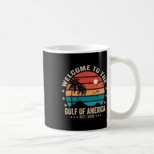 Gulf Of Usa America Est 2025 Retro Vintage America Coffee Mug