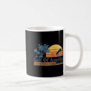 Gulf Of Usa America Est 2025 Retro Vintage Beach R Coffee Mug