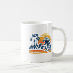 Gulf Of Usa America Est 2025 Retro Vintage Gulf Of Coffee Mug