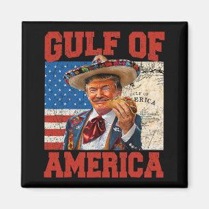 Gulf Of Usa America Est 2025 Trump 4th Of July Magnet