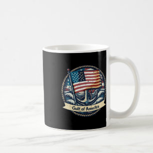 Gulf Of Usa America Flag Anchor Men Women Kids Coffee Mug