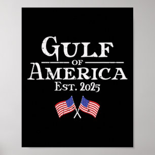 Gulf Of Usa America Flags 2025 Men Women Kids Poster