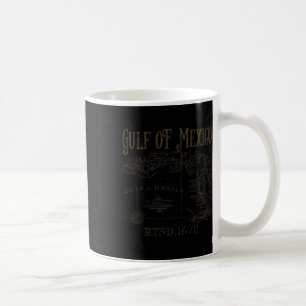 Gulf Of Usa America Funny Gulf Of Mexico Flag Map Coffee Mug