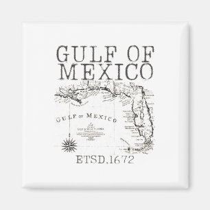 Gulf Of Usa America Funny Gulf Of Mexico Flag Map Magnet