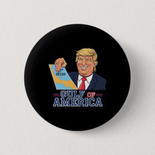 Gulf Of Usa America Funny Gulf Of Mexico July 4th 6 Cm Round Badge