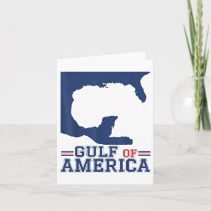 Gulf Of Usa America Funny Gulf Of Mexico July 4th Card