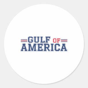 Gulf Of Usa America Funny Gulf Of Mexico July 4th Classic Round Sticker