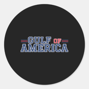 Gulf Of Usa America Funny Gulf Of Mexico July 4th Classic Round Sticker