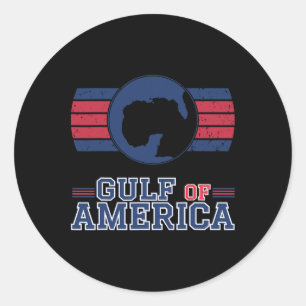 Gulf Of Usa America Funny Gulf Of Mexico July 4th Classic Round Sticker