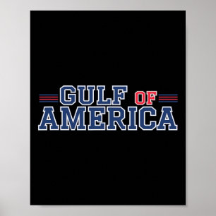Gulf Of Usa America Funny Gulf Of Mexico July 4th Poster