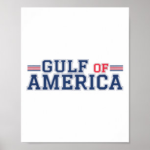 Gulf Of Usa America Funny Gulf Of Mexico July 4th Poster