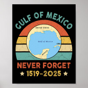 Gulf Of Usa America Funny Gulf Of Mexico Never For Poster