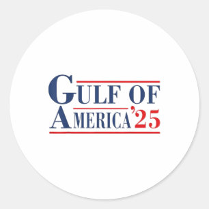 Gulf Of Usa America Funny Gulf Of Mexico Usa 2025  Classic Round Sticker