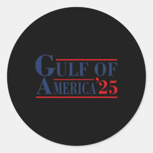 Gulf Of Usa America Funny Gulf Of Mexico Usa 2025  Classic Round Sticker