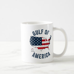 Gulf Of Usa America Funny Gulf Of Mexico Usa Flag Coffee Mug